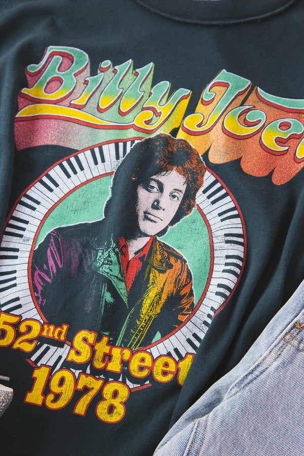 Billy Joel 1978 Tour Tee, Vintage Black | DayDreamer