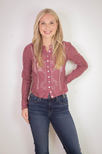Jae Knit Top, Crushed Berry | Free People – North & Main Clothing