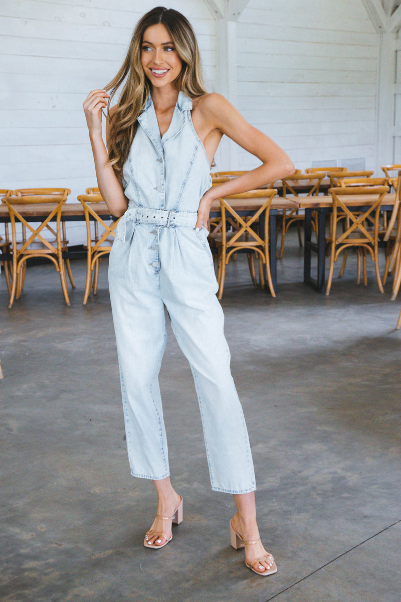 Heavenly Halter Neck Jumpsuit, Call my name  | Blank NYC