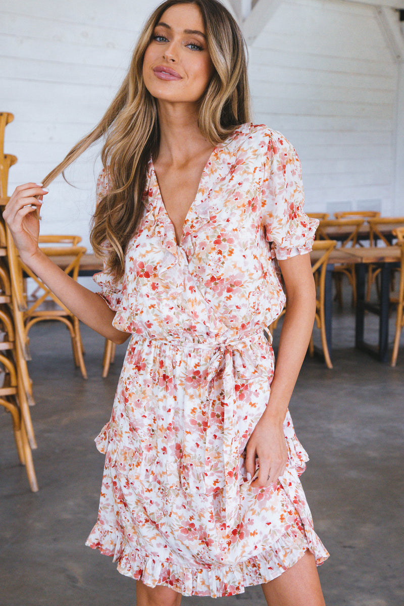 Tara Floral Dress, Apple Blossom | Velvet Heart