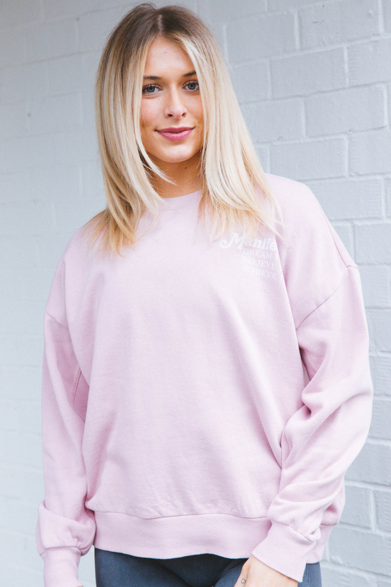 Oversized Manifest Sweatshirt, Pink Passion | Z Supply