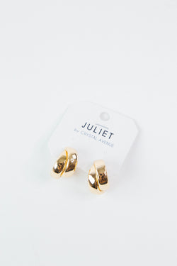 Nyla Bold Double Hoop Earrings, Gold