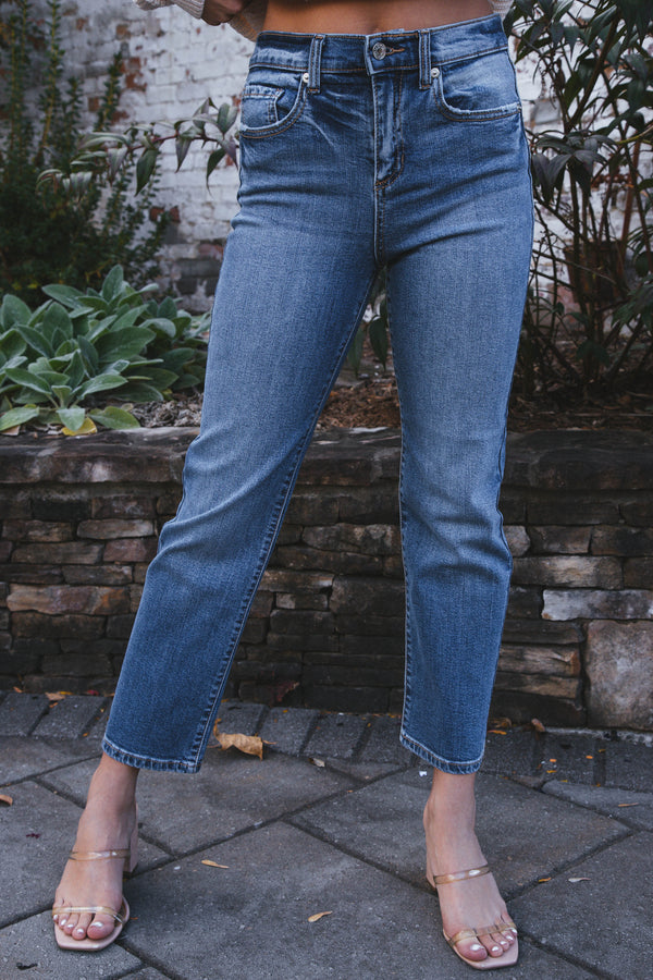 Sapphire High Rise Straight Jean, Medium Vintage
