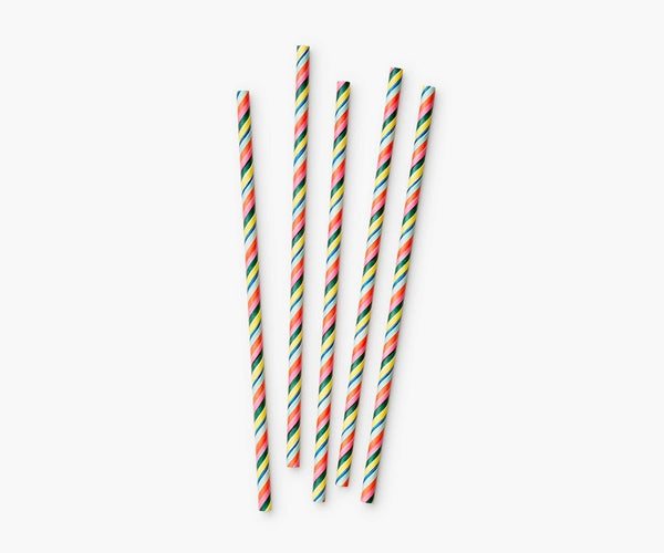 Feliz Party Straws, Multi Stripe | Rifle Paper Co.