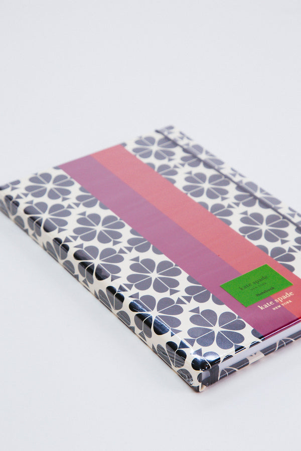 Take Note Notebook, Black Spade Flower | Kate Spade New York