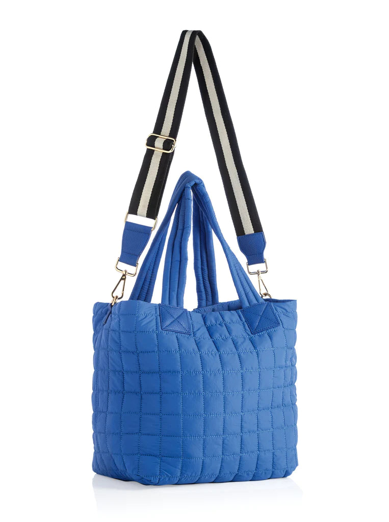 Ezra Quilted Tote, Ultramarine