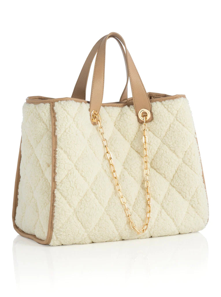 Davos Sherpa Tote, Ivory