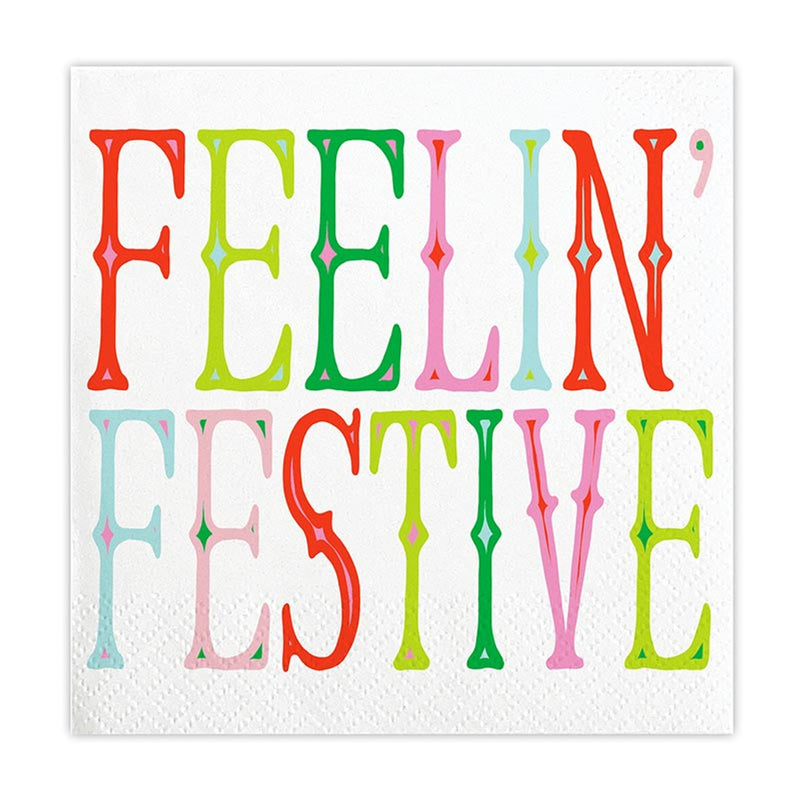 Feelin' Festive 5" Beverage Napkins | Slant Collections
