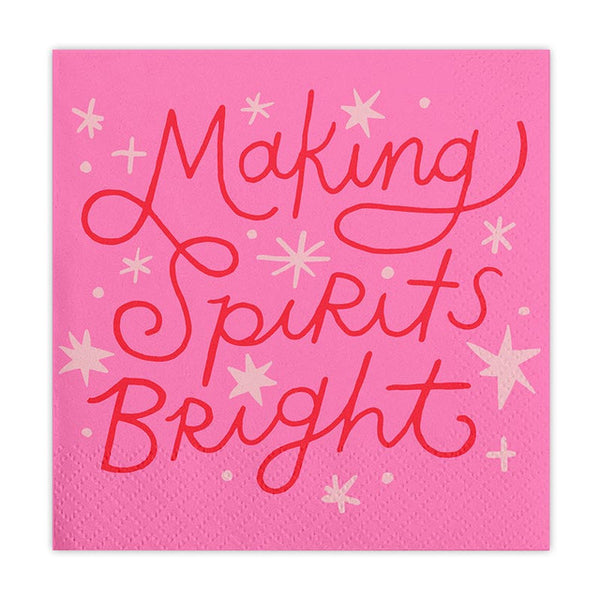 Making Spirits Bright 5" Beverage Napkins | Slant Collections