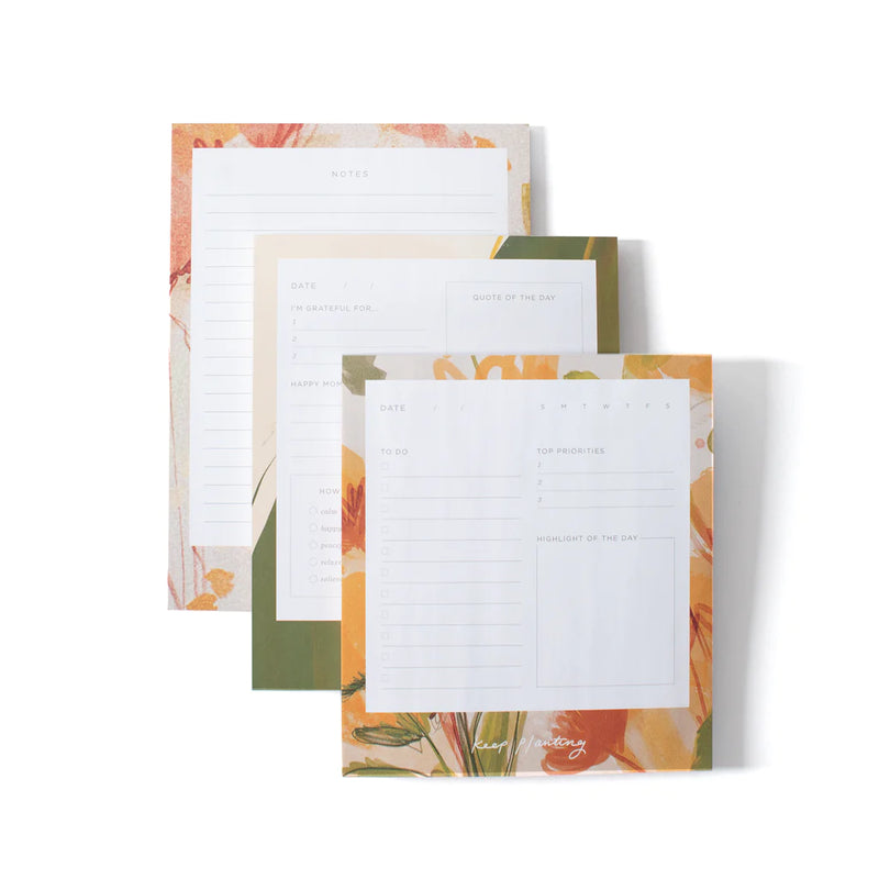 Floral Tiered Notepad Set | Fringe Studio