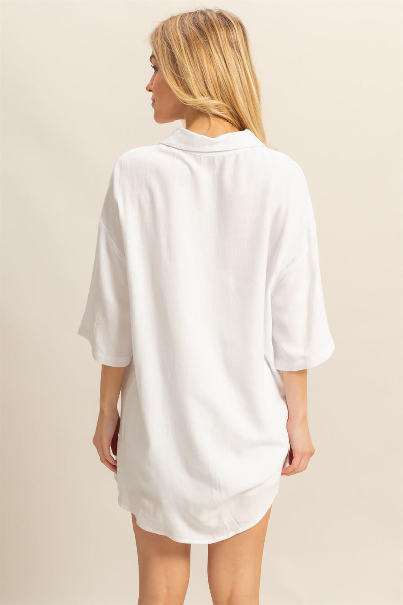 Macy Linen Blend Drawstring Shorts, Off White