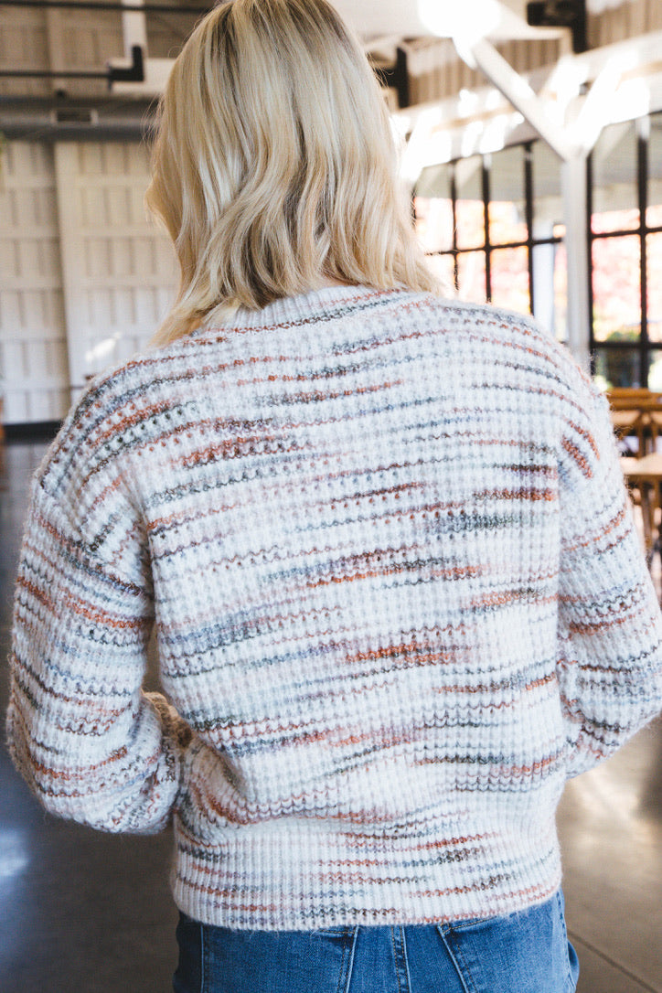 Sweet Daze Crew Neck Sweater, Multicolored | Sadie & Sage
