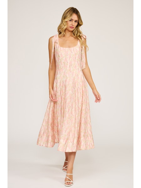 pink sky midi dress This post has been a long time in the making and it's finally here! My  second @lirika.matoshi dress is this Pink Sky Midi dress. I absolutely fell  in love with it when