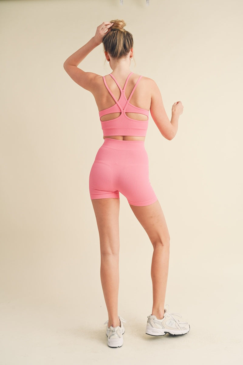 Myla Seamless Shorts, Pink