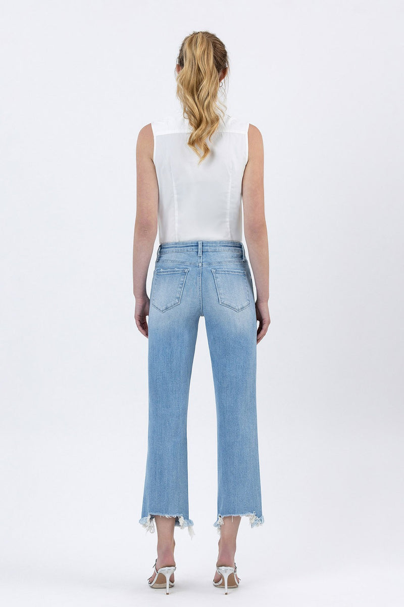 Cassidy High Rise Distressed Jeans, Amply