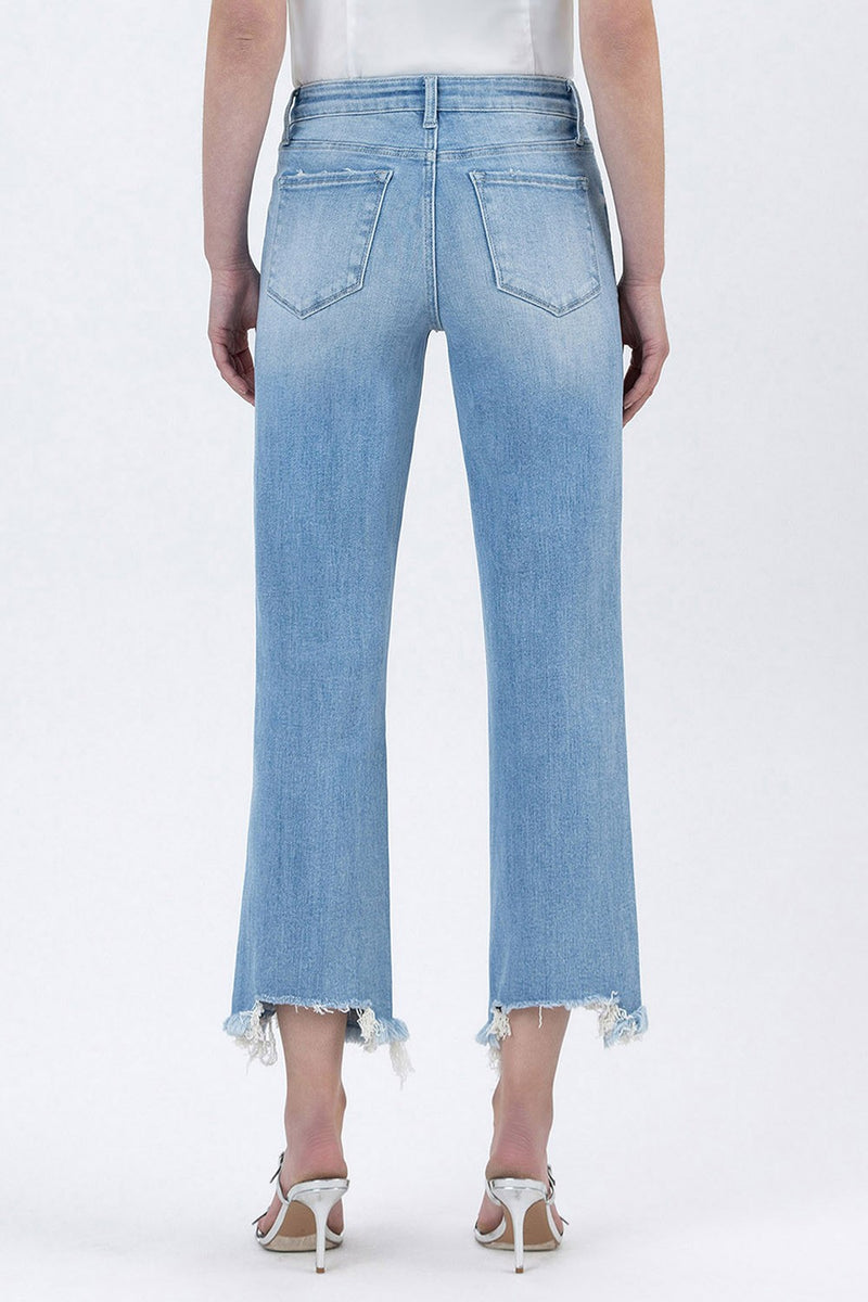 Cassidy High Rise Distressed Jeans, Amply
