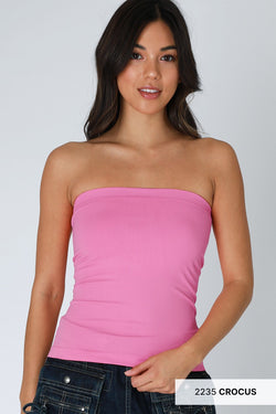 Mazie Two Layer Tube Top, Crocus