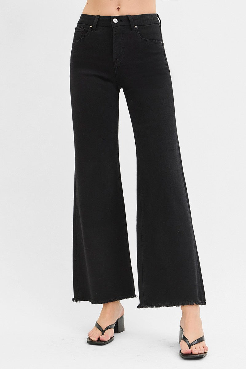 Brielle High Rise Wide Leg Jeans, Black