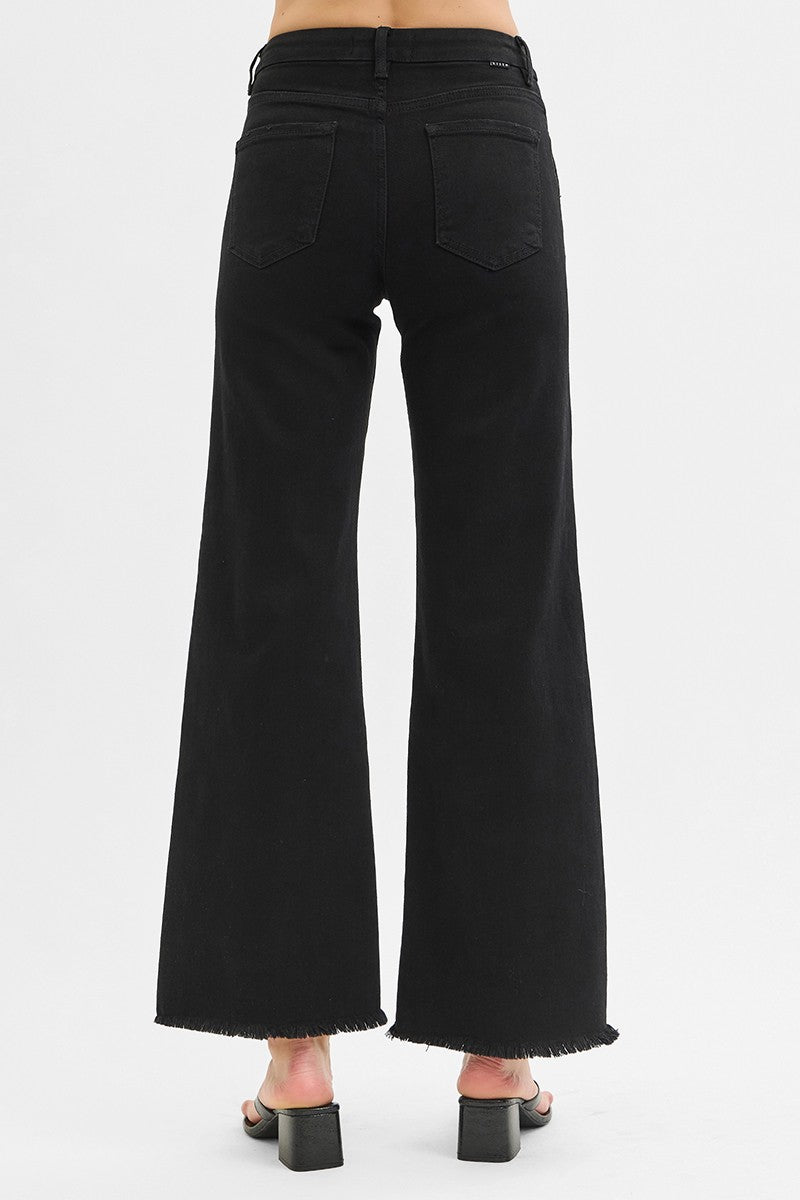 Brielle High Rise Wide Leg Jeans, Black