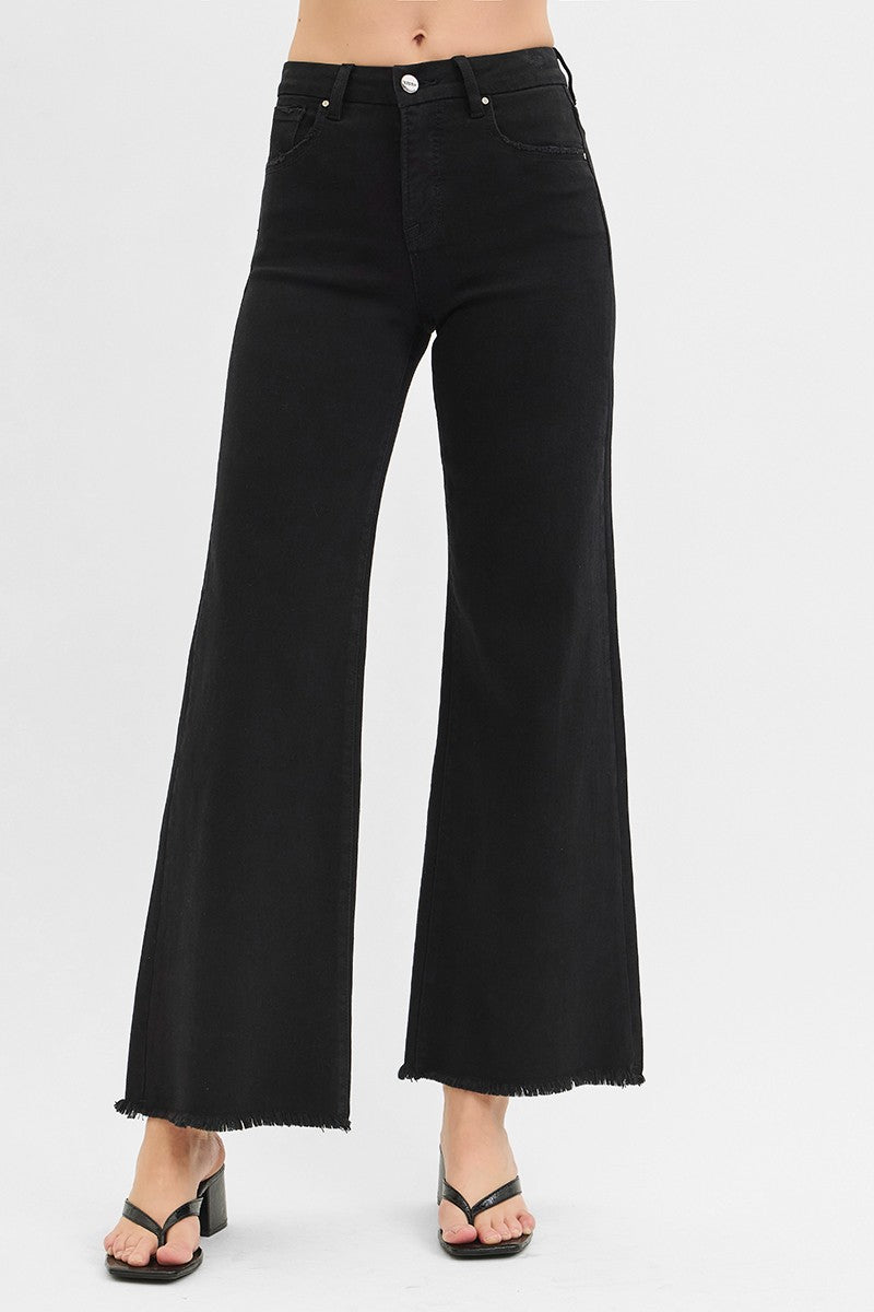 Brielle High Rise Wide Leg Jeans, Black