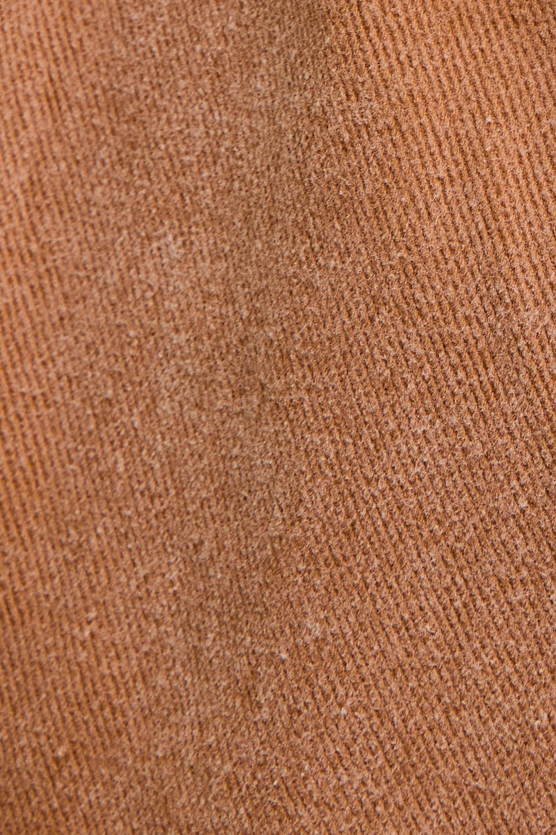 Persephone Washed Twill Pintuck Skirt, Brown