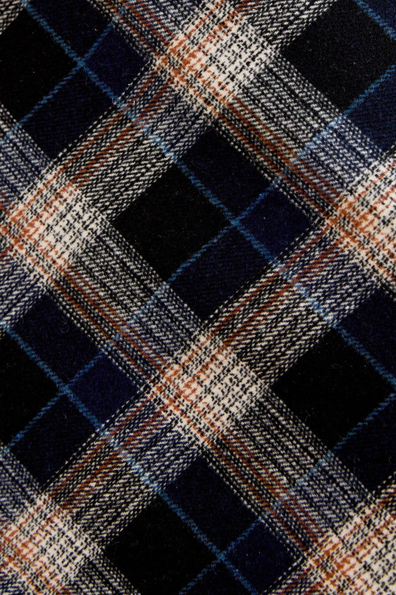 Tinsleigh Plaid Mini Skirt, Black Plaid