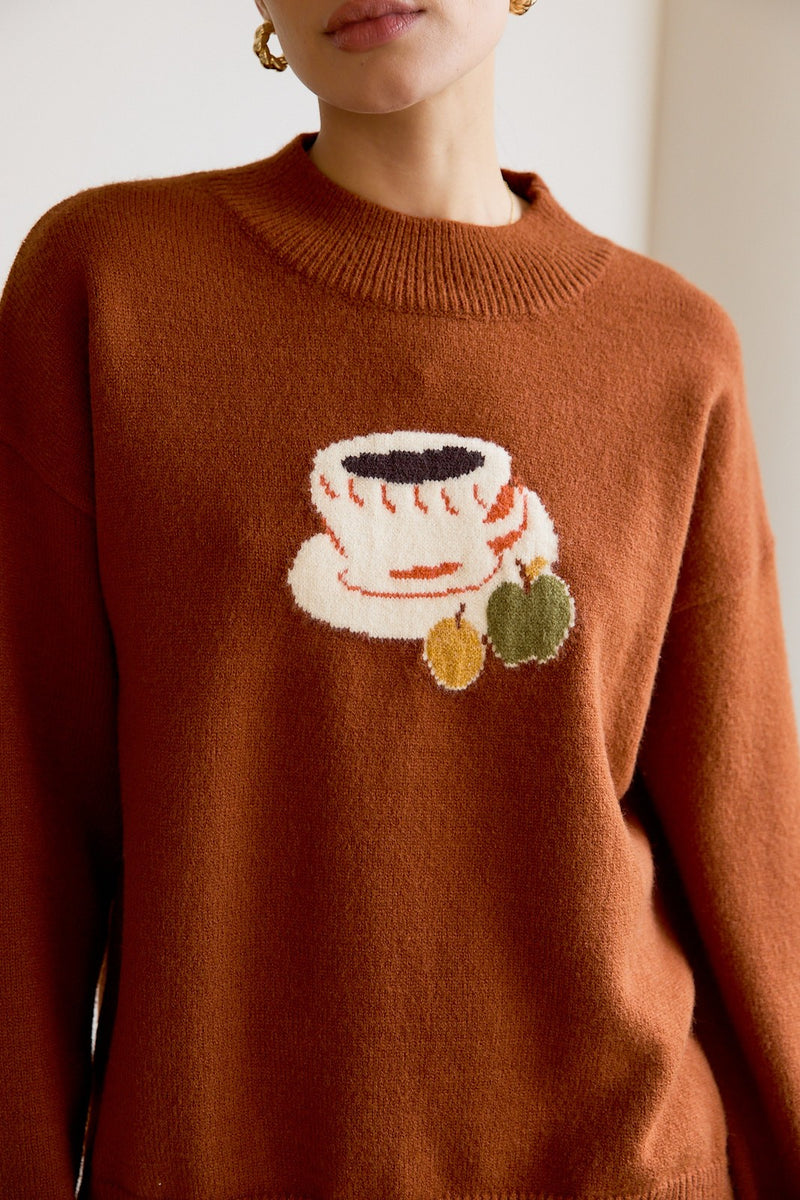 Tatum Coffee Sweater, Brown