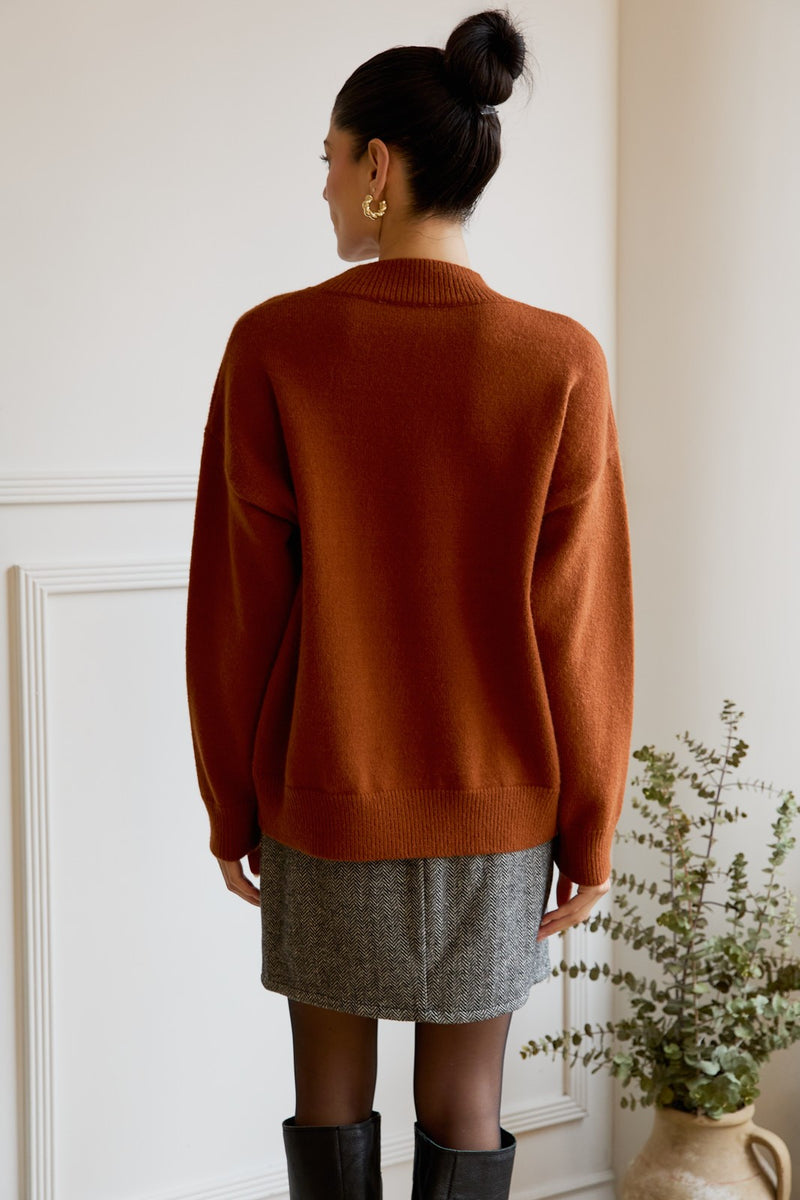 Tatum Coffee Sweater, Brown