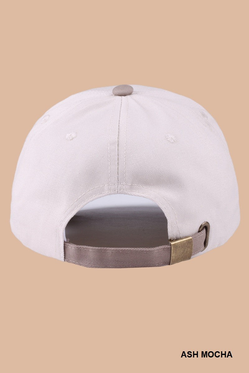 Jesus Saves I Spend Two Tone Cotton Cap, Ash Mocha