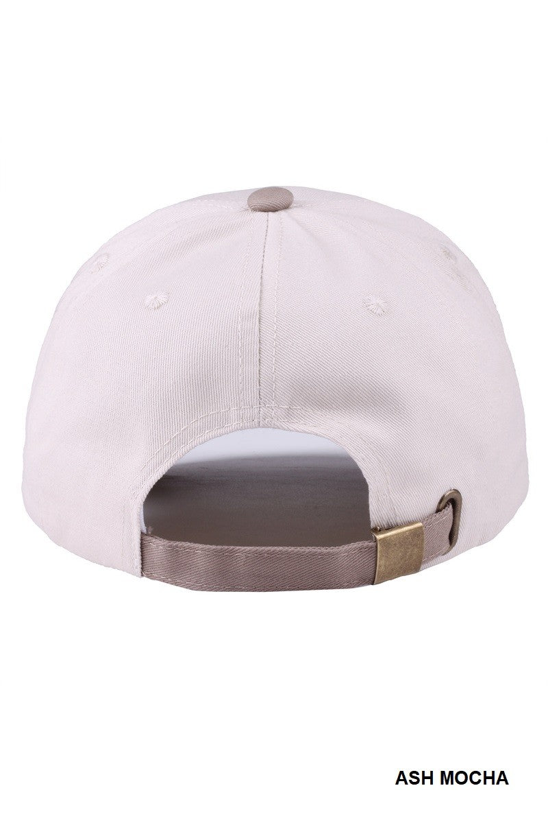 Jesus Saves I Spend Two Tone Cotton Cap, Ash Mocha
