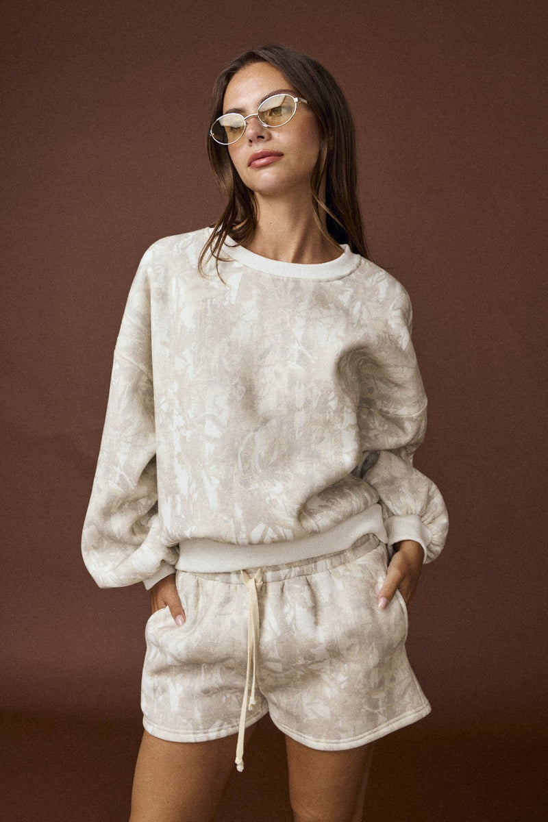 Breelyn Crewneck Top, Camo