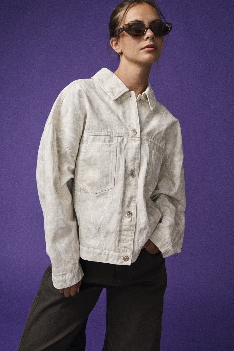 Natalie Nature Print Jacket, Camo