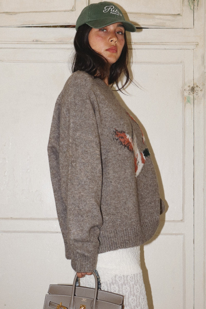 Lyric Flying Duck Sweater, Mocha