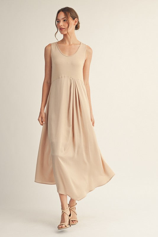 Sarah Grace Midi Dress, Champagne