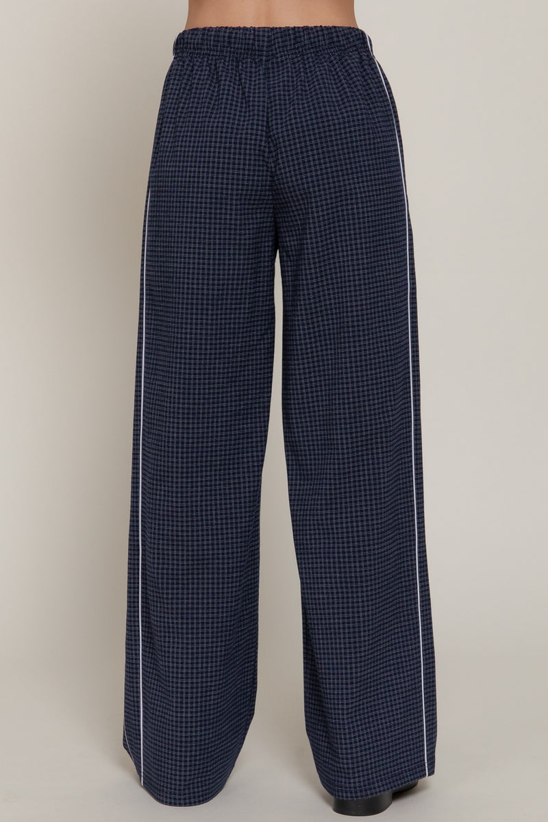 Calloway Check Woven Pants, Navy