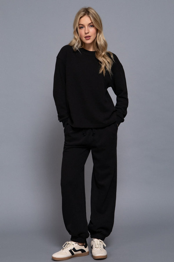 Elisa Soft Jogger Pants, Black