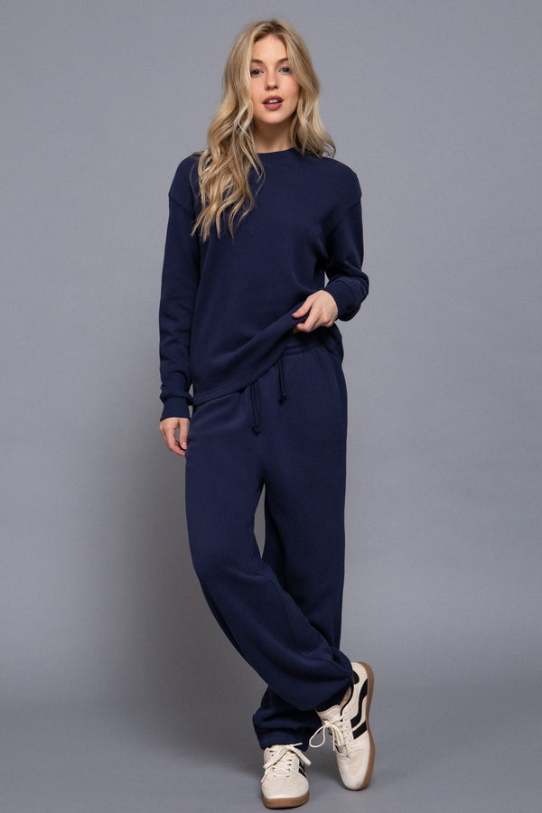 Elisa Soft Jogger Pants, Navy