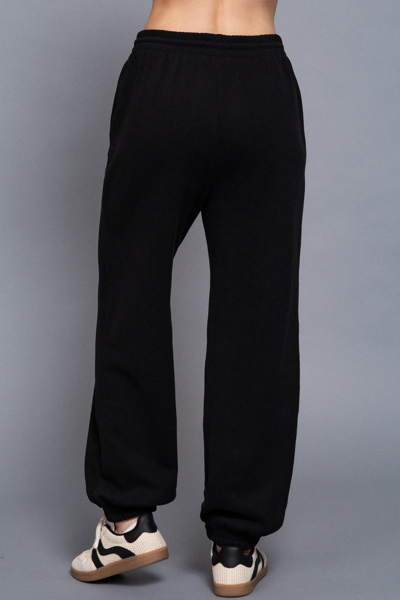 Elisa Soft Jogger Pants, Black