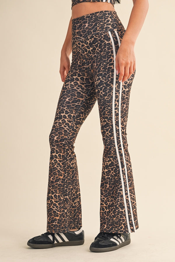 Layla Printed Flare Pant, Leopard