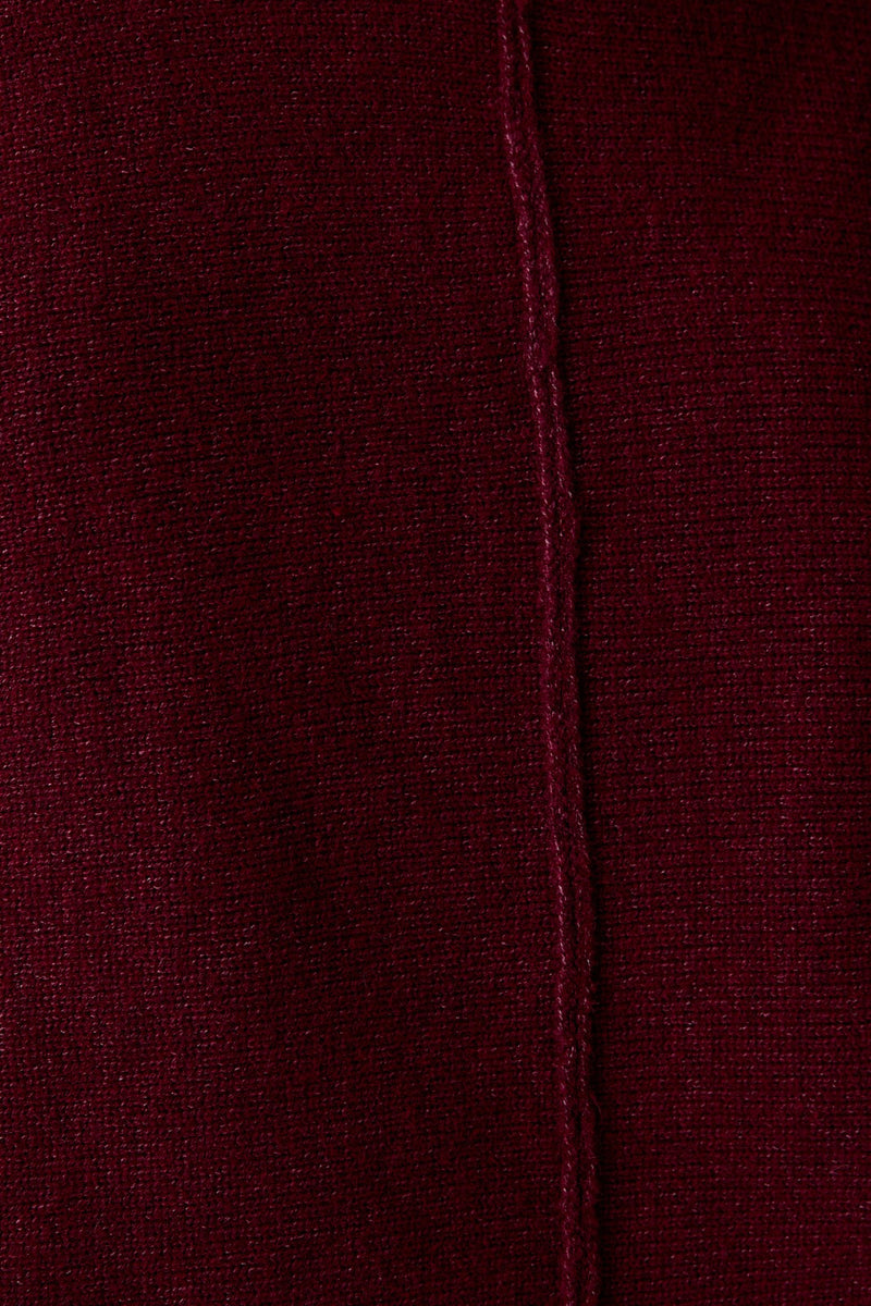 Emersyn Seam Front Sweater, Maroon