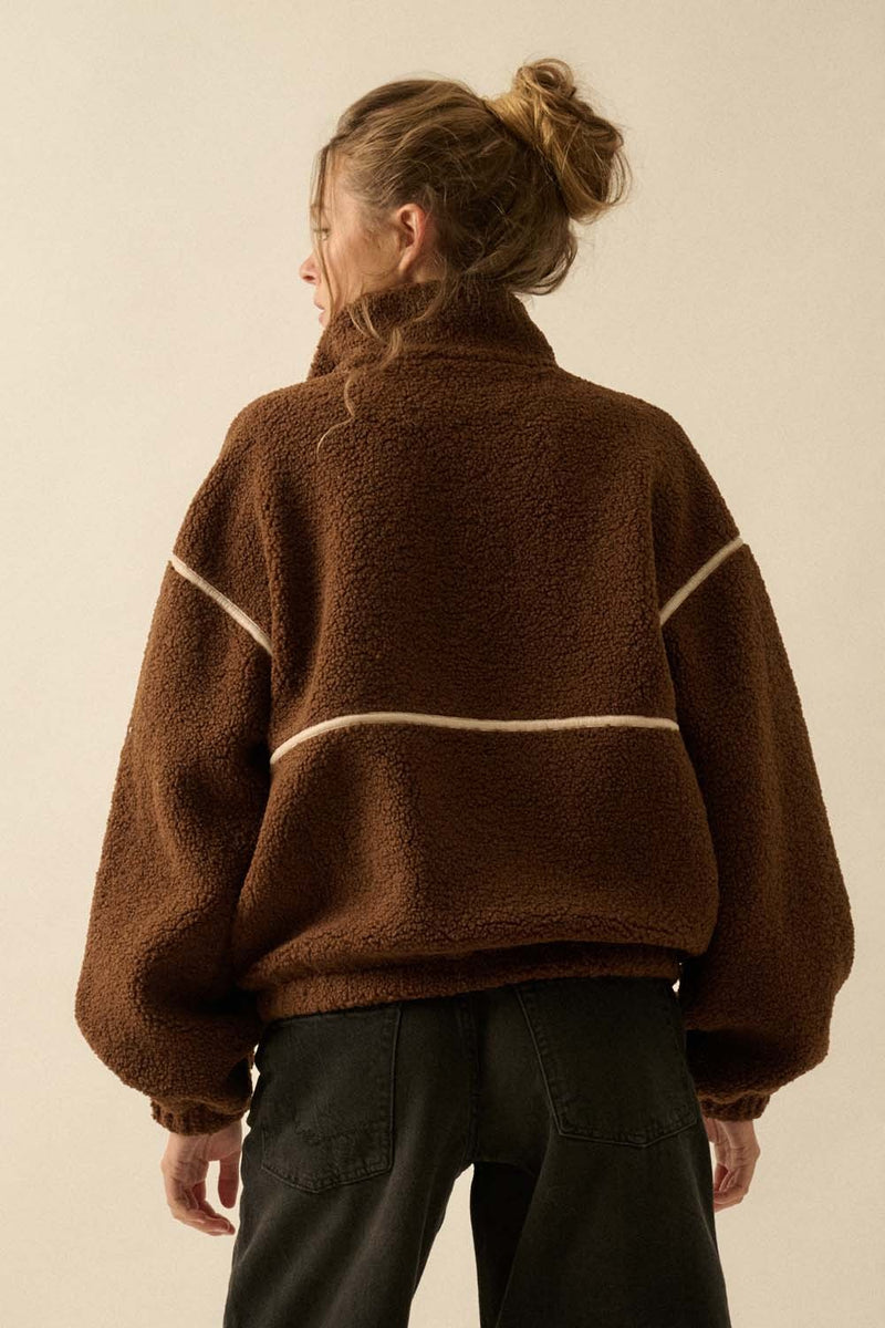 Hannah Sherpa Jacket, Chocolate