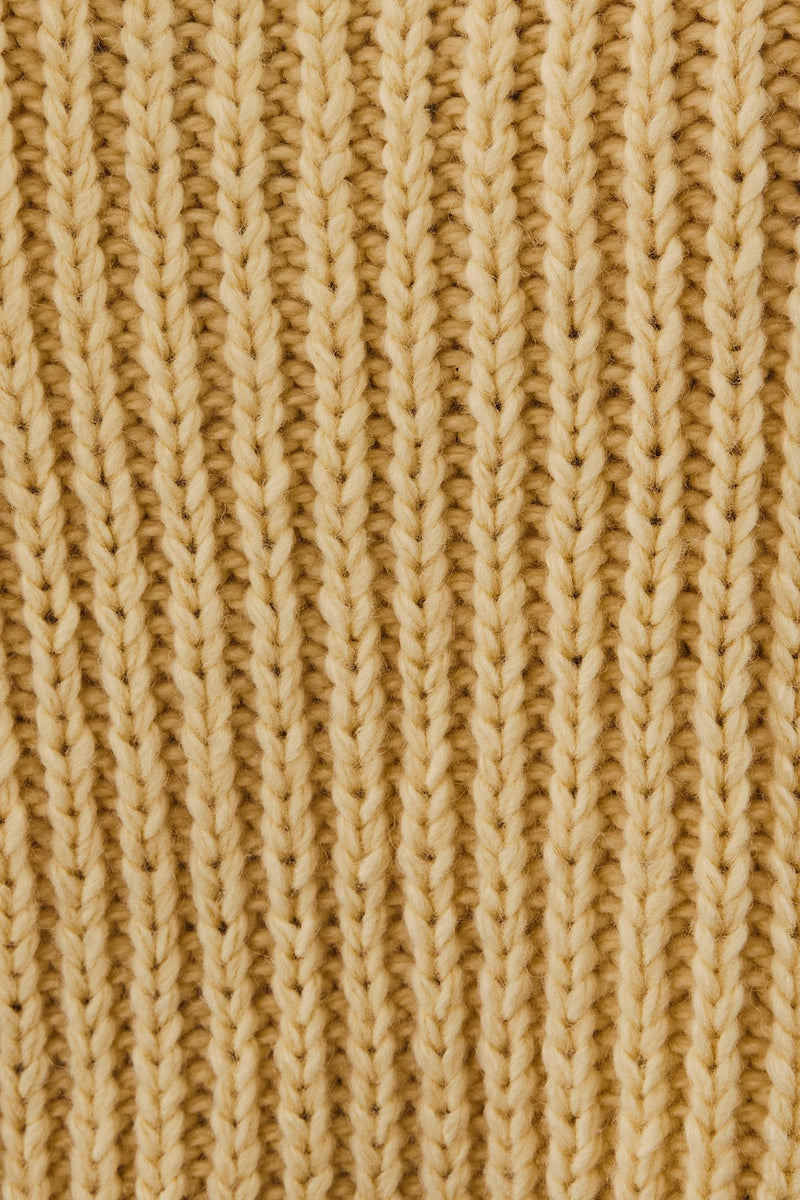 Waverly Cropped Sweater in Light Yellow