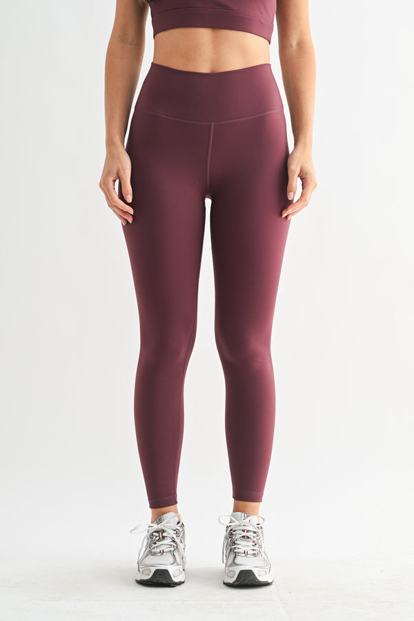 Peyton Flexform High Waisted Leggings, Dark Plum