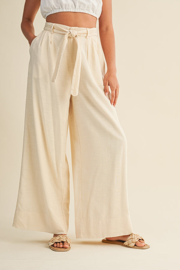 Michelle Cotton Trousers, Oatmeal