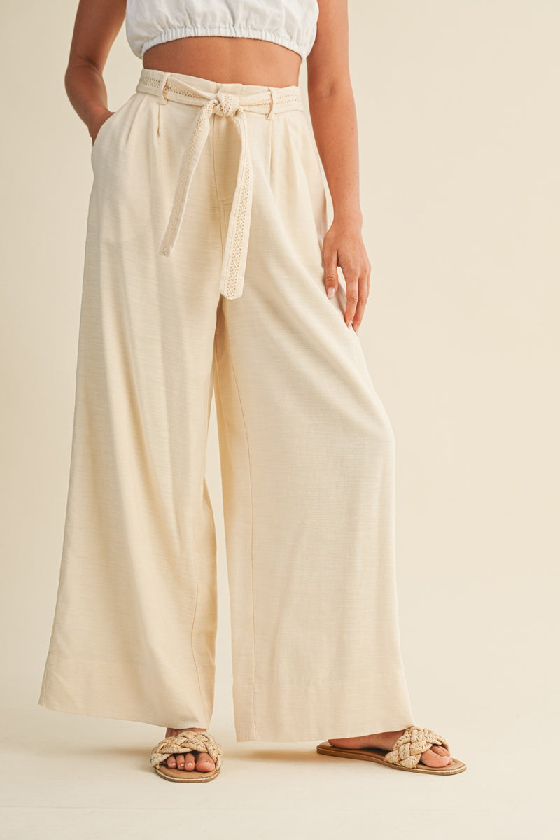 Michelle Cotton Trousers, Oatmeal