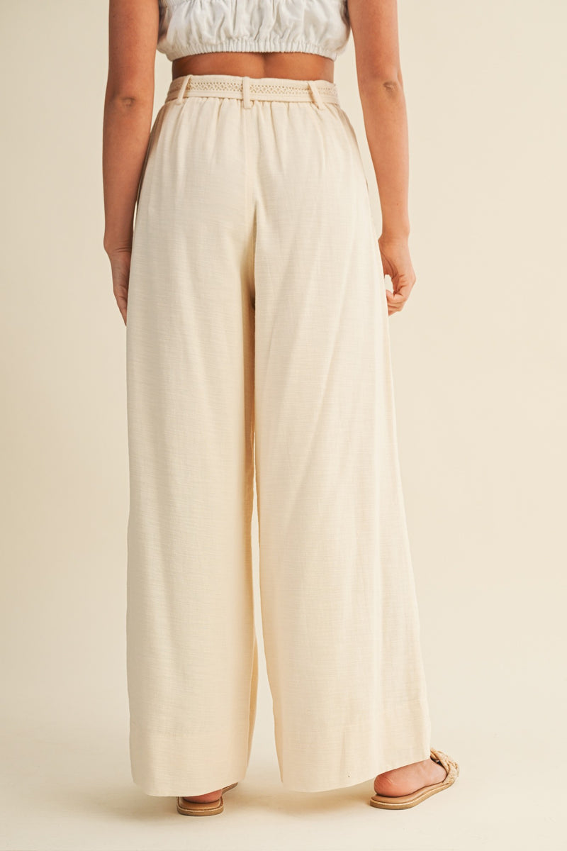 Michelle Cotton Trousers, Oatmeal