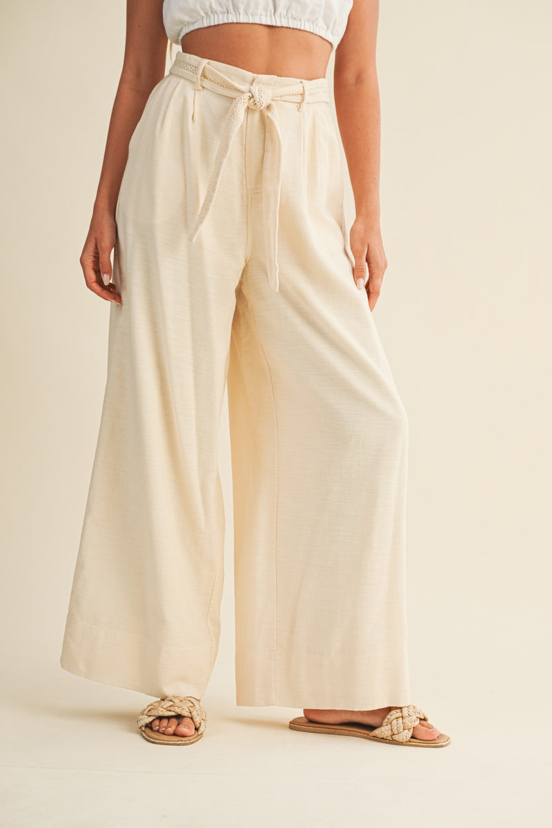 Michelle Cotton Trousers, Oatmeal