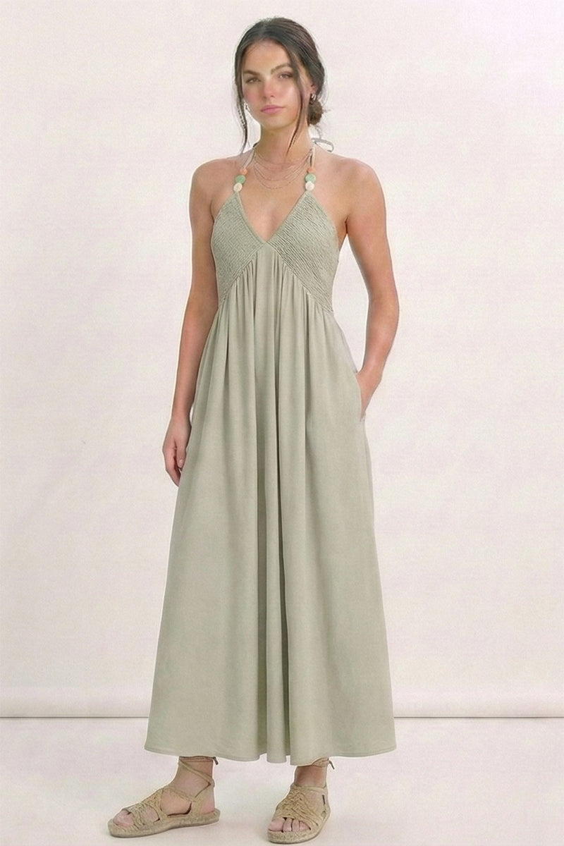 beaded halter neck maxi dress Beauut fully embellished beaded plunge halter neck maxi dress in rust