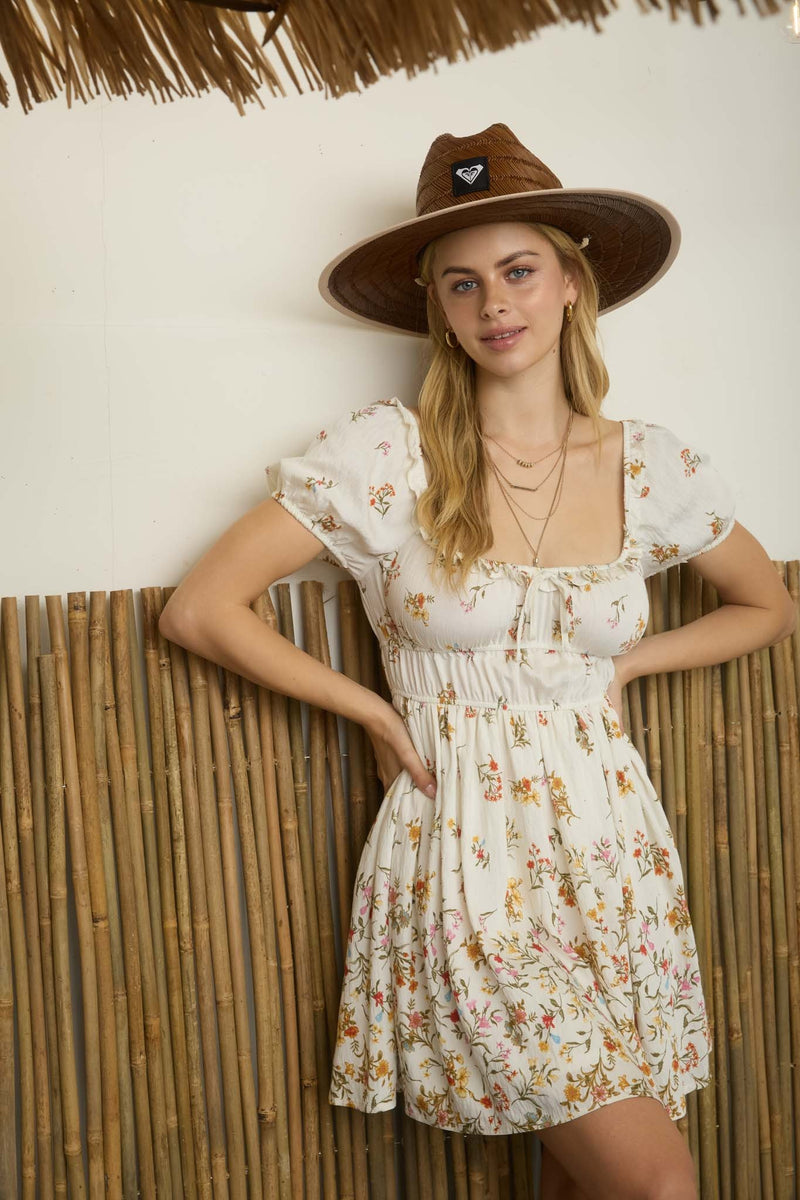 marley mini dress Marley Floral Mini Dress, Ivory Multi L / Ivory Multi
