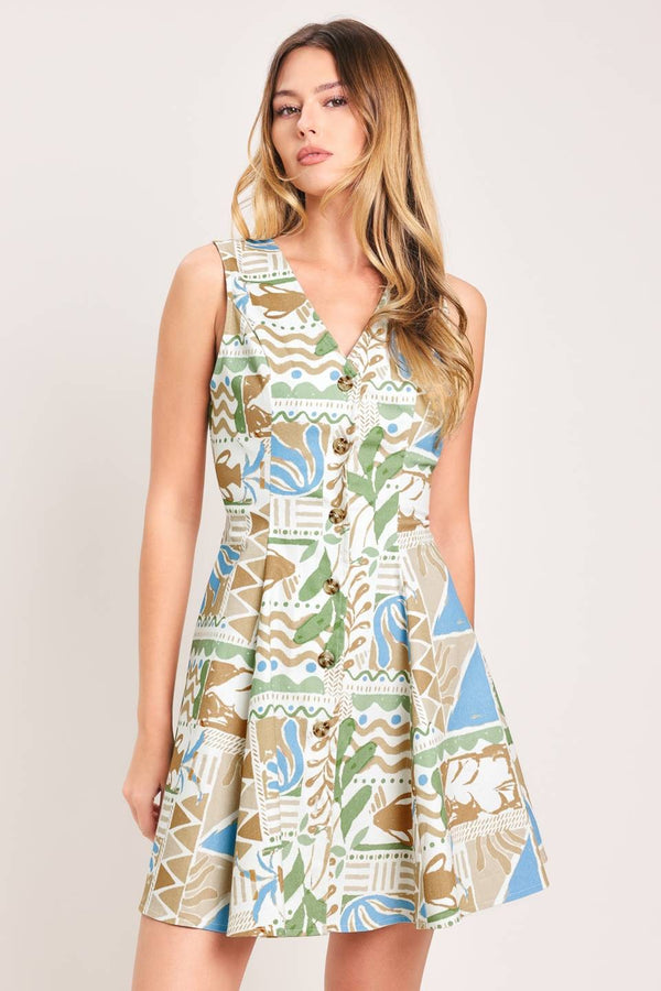 amira mini dress Amira Flared Mini Dress, Ivory Khaki – North & Main Clothing Company